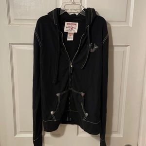 Women’s LARGE True Religion hoodie, LIKE NEW